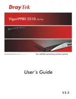 Draytek VigorIPPBX 3510 Series User Manual preview