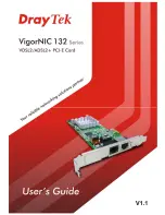 Draytek VigorNIC 132 series User Manual preview