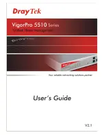 Draytek VigorPro 5510 Series User Manual preview