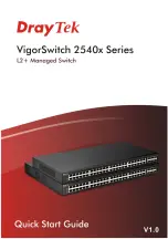 Предварительный просмотр 1 страницы Draytek VigorSwitch 2540 Series Quick Start Manual