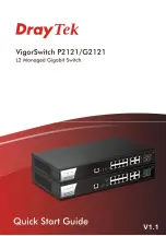 Draytek VigorSwitch G2121 Quick Start Manual предпросмотр