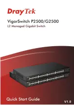 Draytek VigorSwitch G2500 Quick Start Manual предпросмотр