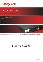 Draytek VigorSwitch P1085 User Manual предпросмотр