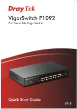 Preview for 1 page of Draytek VigorSwitch P1092 Quick Start Manual