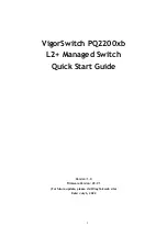 Draytek VigorSwitch PQ2200xb Quick Start Manual предпросмотр