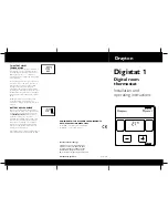 Drayton Digistat 1 Installation And Operating Instructions preview