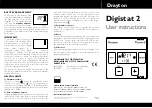 Preview for 2 page of Drayton Digistat 2 User Instructions