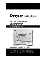 Preview for 1 page of Drayton Lifestyle Installation And User Instructions Manual