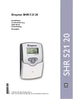 Drayton SHR 521 20 Installation & Operation Manual предпросмотр