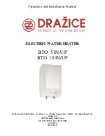 Drazice BTO 5UP Instructions Manual предпросмотр