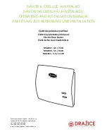 Drazice MX2207 Operating And Installation Manual preview