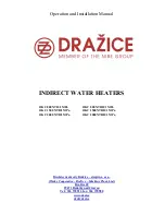 Drazice OKC 1500 NTR/1Mpa Operation And Installation Manual preview