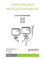 Preview for 1 page of Drazice PTO 0733 Operating And Installation Manual