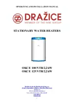 Dražice OKCE 100 NTR/2,2kW Operating And Installation Manual preview