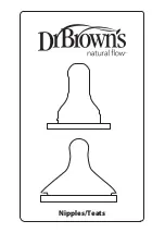 DrBrowns Natural Flow Nipple Quick Start Manual предпросмотр