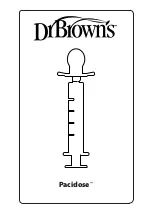 Preview for 1 page of DrBrowns Pacidose Quick Start Manual