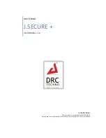 Предварительный просмотр 1 страницы DRC Techno J.SECURE + User Manual