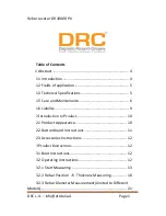 Preview for 1 page of DRC DR 30000 PK Manual