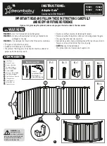 Dream Baby Adapta-Gate F2021 Instructions предпросмотр