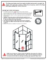 Preview for 3 page of Dream Line PRISM PLUS E264072-134 Series Installation Instructions Manual