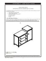 Предварительный просмотр 2 страницы Dream On Me COMBO CHEST 599 Assembly Instructions Manual