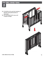 Предварительный просмотр 16 страницы Dream On Me FOLDING FULL SIZE CRIB Owner'S Manual