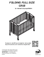 Предварительный просмотр 20 страницы Dream On Me FOLDING FULL SIZE CRIB Owner'S Manual