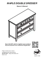 Dream On Me MAPLE DOUBLE DRESSER Owner'S Manual предпросмотр