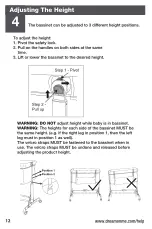 Preview for 12 page of Dream On Me Portable Zimal Bassinet Assembly Instructions Manual