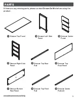 Предварительный просмотр 5 страницы Dream On Me UNIVERSAL DOUBLE DRESSER Owner'S Manual