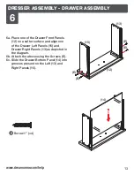 Предварительный просмотр 13 страницы Dream On Me UNIVERSAL DOUBLE DRESSER Owner'S Manual