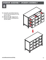 Предварительный просмотр 15 страницы Dream On Me UNIVERSAL DOUBLE DRESSER Owner'S Manual