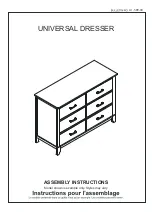 Preview for 1 page of Dream On Me UNIVERSAL DRESSER Assembly Instructions Manual