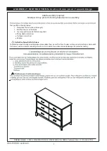 Preview for 2 page of Dream On Me UNIVERSAL DRESSER Assembly Instructions Manual