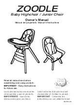 Предварительный просмотр 1 страницы Dream On Me ZOODLE Owner'S Manual