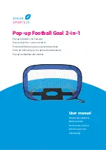 Dream Sports 24 Pop-up Football Goal 2-in-1 User Manual preview