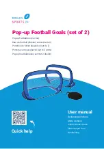 Dream Sports 24 Pop-up Football Goals User Manual предпросмотр