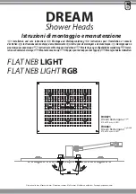 Предварительный просмотр 1 страницы Dream FLAT NEB LIGHT Installation And Care Instructions