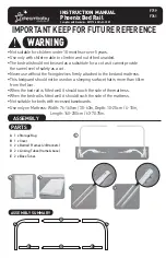 dreambaby Phoenix Bed Rail F719 Instruction Manual preview