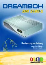 Dreambox DM 5600-S Instruction Manual preview