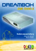 Предварительный просмотр 1 страницы Dreambox DM 5600-S Instruction Manual