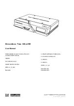 Dreambox Two UltraHD User Manual preview