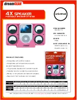 Preview for 1 page of DreamGEAR 4X SPEAKER Specification