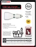 DreamGEAR USB CAR CHARGER Product Features preview