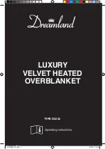 Dreamland D3333 Operating Instructions Manual preview