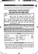 Предварительный просмотр 3 страницы Dreamland D3333 Operating Instructions Manual