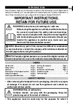 Preview for 3 page of Dreamland E0801 Operating Instructions Manual