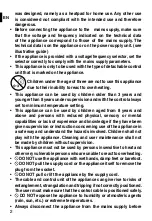 Preview for 4 page of Dreamland E0801 Operating Instructions Manual