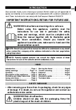 Preview for 3 page of Dreamland LUXURY F2010 Operating Instructions Manual