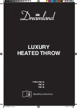 Preview for 1 page of Dreamland LUXURY HEATED THROW Operating Instructions Manual